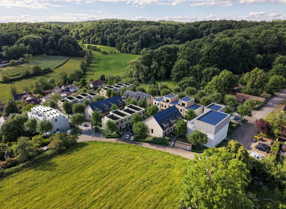 Quartier Weitblick Windenreute — Luftbild des Quartiers über Emmendingen
