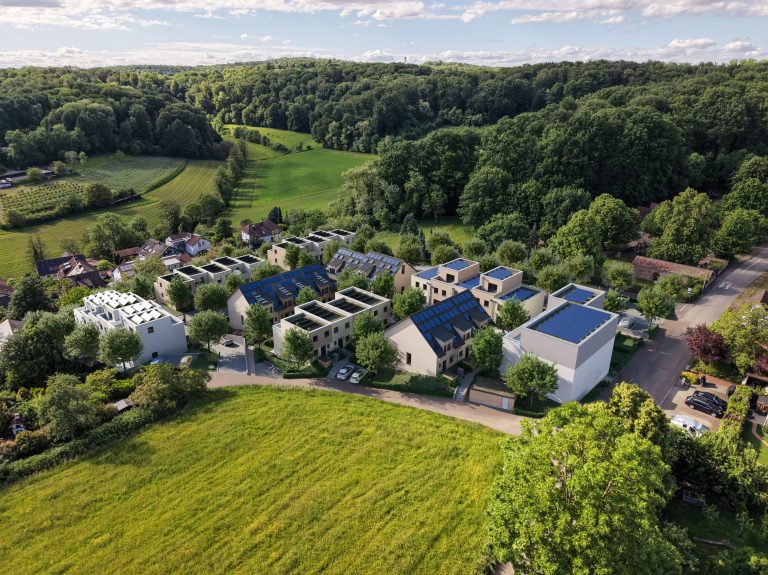 Quartier Weitblick Windenreute — Luftbild des Quartiers über Emmendingen